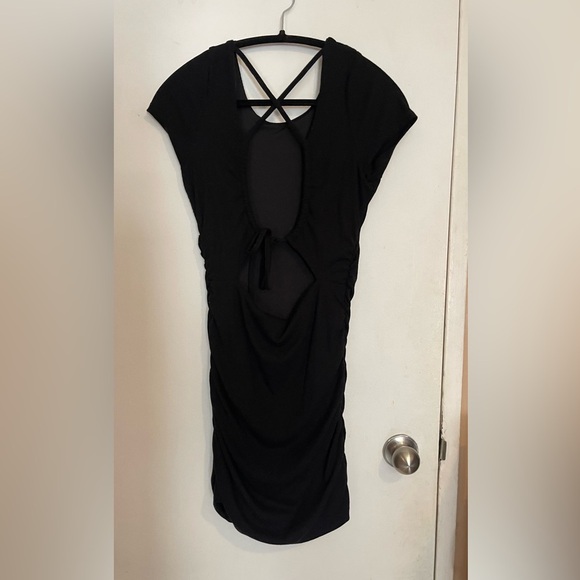 Supre Black Open Back Bodycon Dress - Size Smalll - Picture 2 of 4